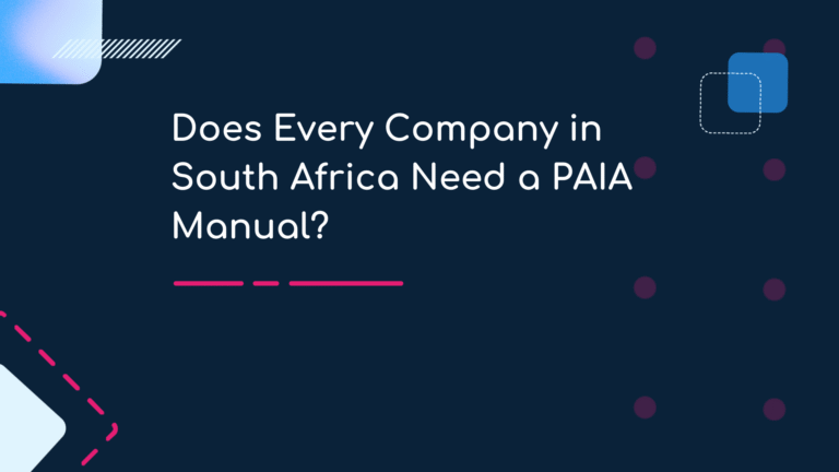 Who needs a PAIA manual