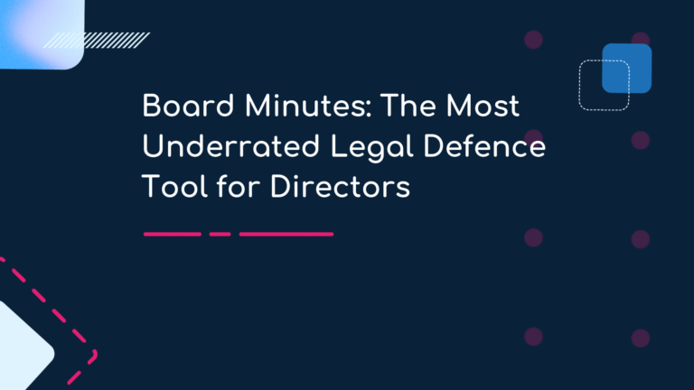 Board Minutes The Most Underrated Legal Defence Tool for Directors
